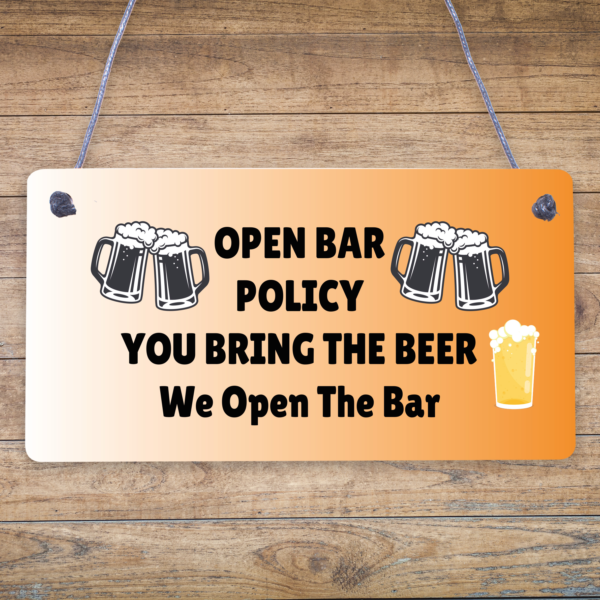 Funny Bar Sign Man Cave Pub Bar Sign Hanging Sign Gift For Him Beer Gift - Picture 4 of 10
