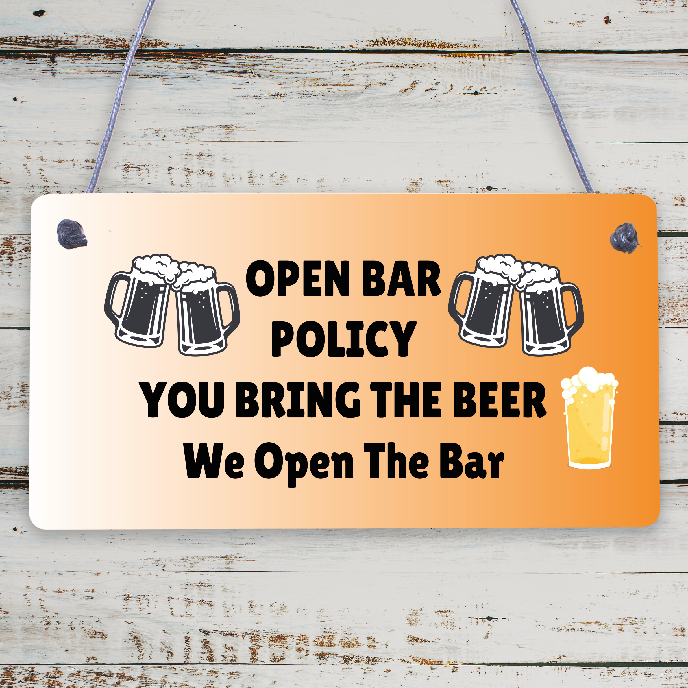 Funny Bar Sign Man Cave Pub Bar Sign Hanging Sign Gift For Him Beer Gift - Picture 5 of 10