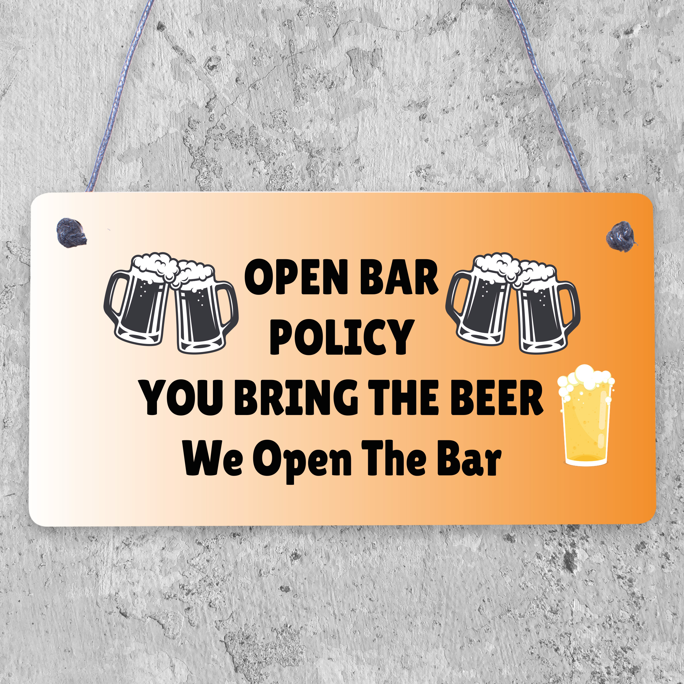 Funny Bar Sign Man Cave Pub Bar Sign Hanging Sign Gift For Him Beer Gift - Picture 7 of 10
